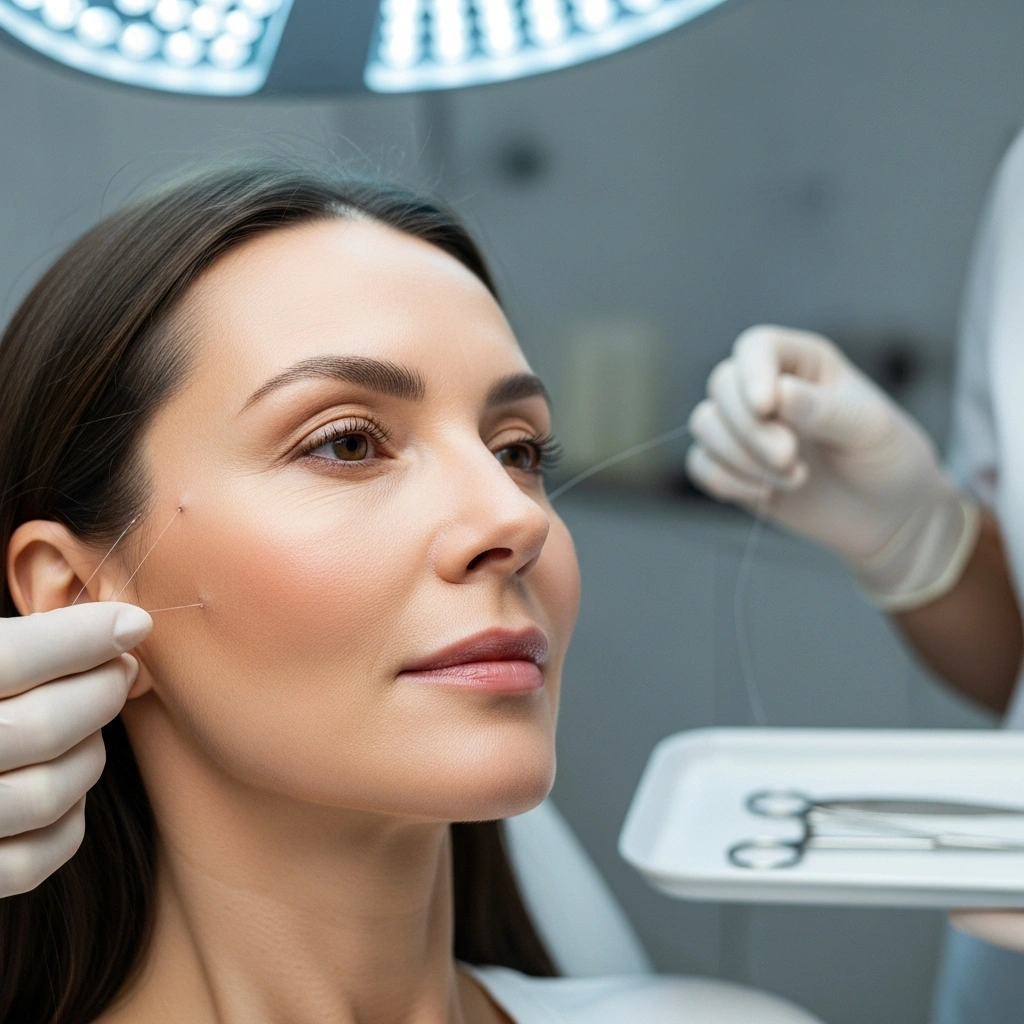 Fadenlifting Gesichtsbehandlung für straffere Haut bei NOVAVITA Aesthetics